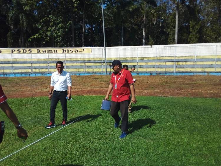 PT LIB Inspeksi Insfratruktur Stadion Baharoeddin Siregar Homebase PSDS