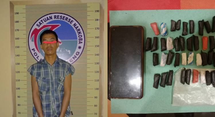 Terduga Pengedar Ganja Terciduk Polisi