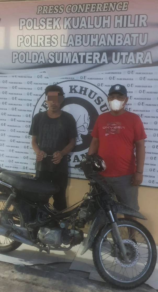 Polsek Kualuh Hilir Tangkap Pelaku Curanmor di Leidong