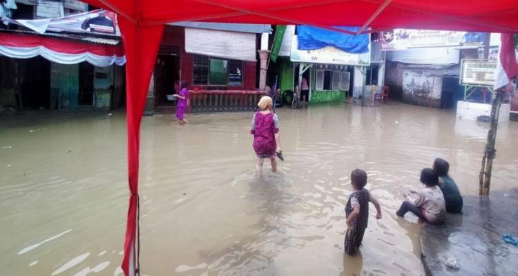 Seratusan Rumah di Medan Banjir Usai Diguyur Hujan Deras
