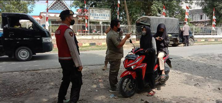 Cegah Penyebaran Covid 19, Polres Simalungun Operasi Yustisi di Perdagangan