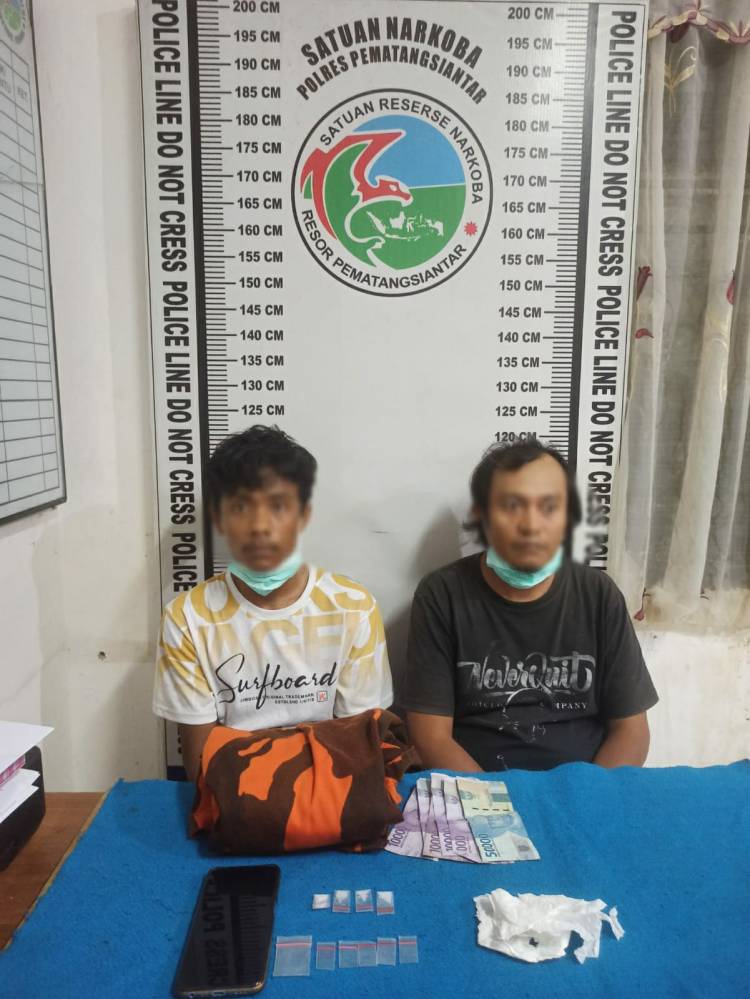 Polisi Bekuk 2 Pria Diduga Terlibat Peredaran Narkotika di Pematangsiantar