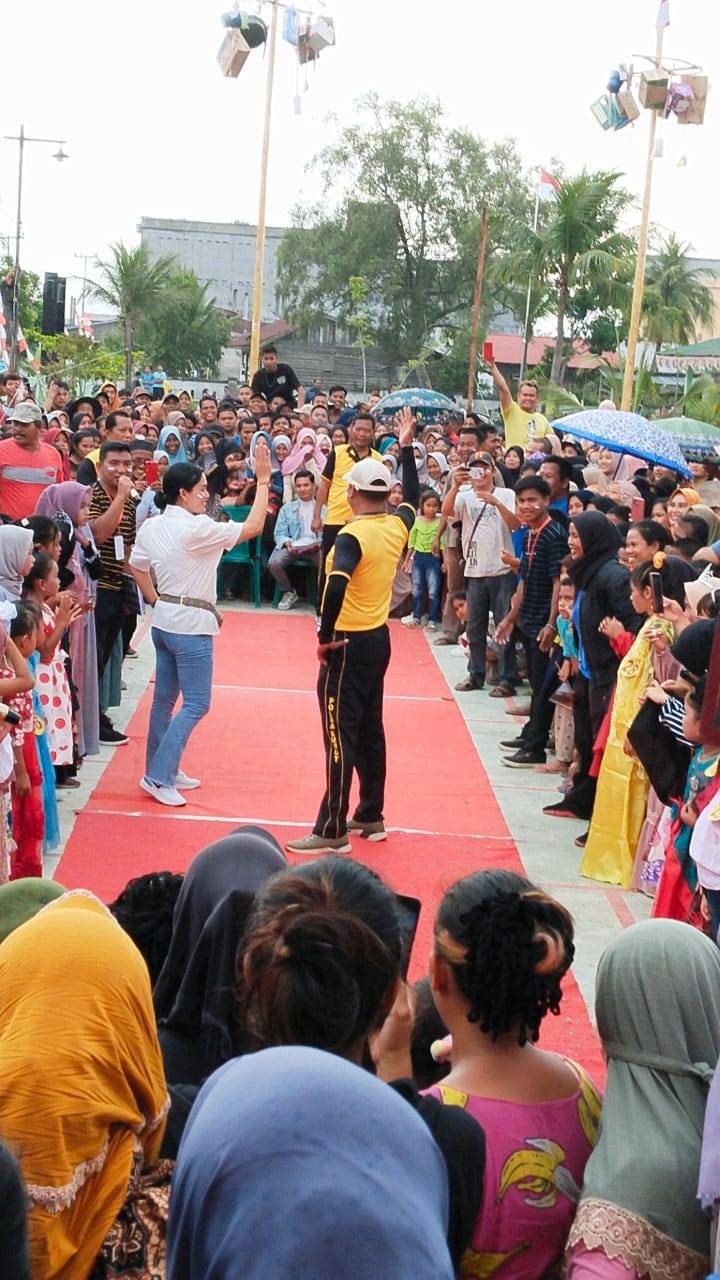 HUT Ke-77 RI, Polsek Kualuh Hilir Suguhkan Berbagai Perlombaan ke Masyarakat