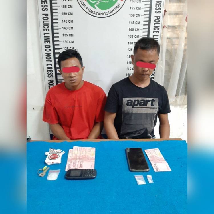 Edarkan Sabu, 2 Pria Dibekuk Polisi di Pematangsiantar