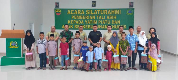 Danrem 022/PT Santuni Anak Yatim Warga Nagori Karang Bangun Simalungun