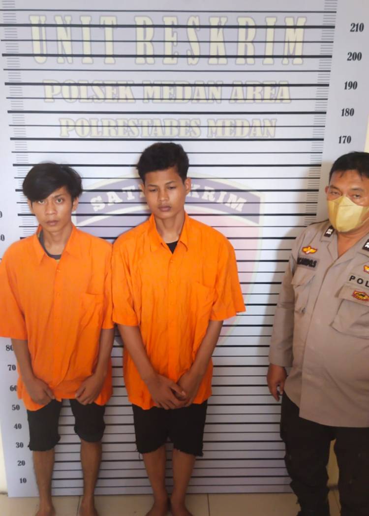 Polsek Medan Area Ringkus 2 Tersangka Pencuri Toyota Inova