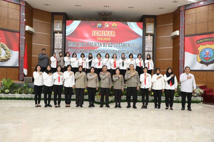 Polwan Polda Sumut Laksanakan Seminar Penanganan Kejahatan Kekerasan Seksual