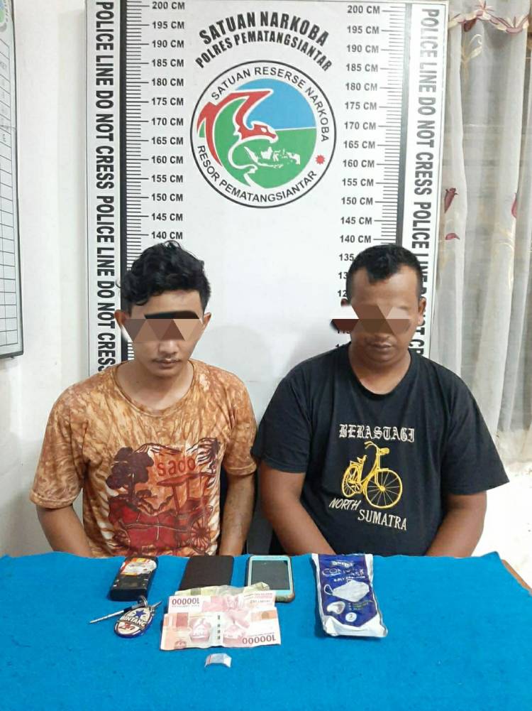 Tersangkut Narkotika, 2 Pria Dibekuk Sat Narkoba Polres Pematangsiantar