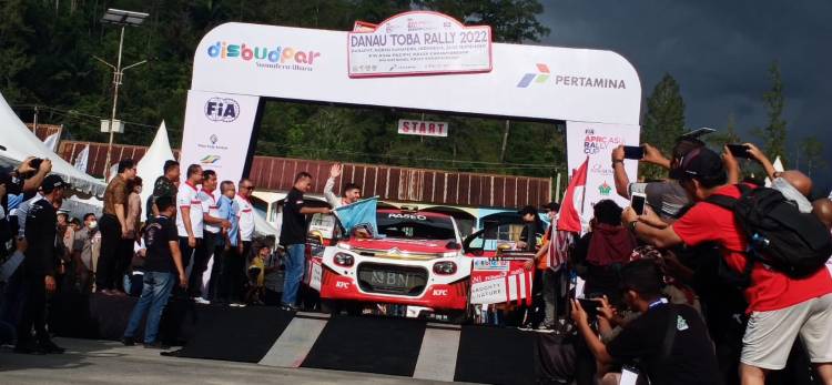 Wabsu Lepas 62 Pereli Kejuaraan Danau Toba APRC 2022 dari Parapat