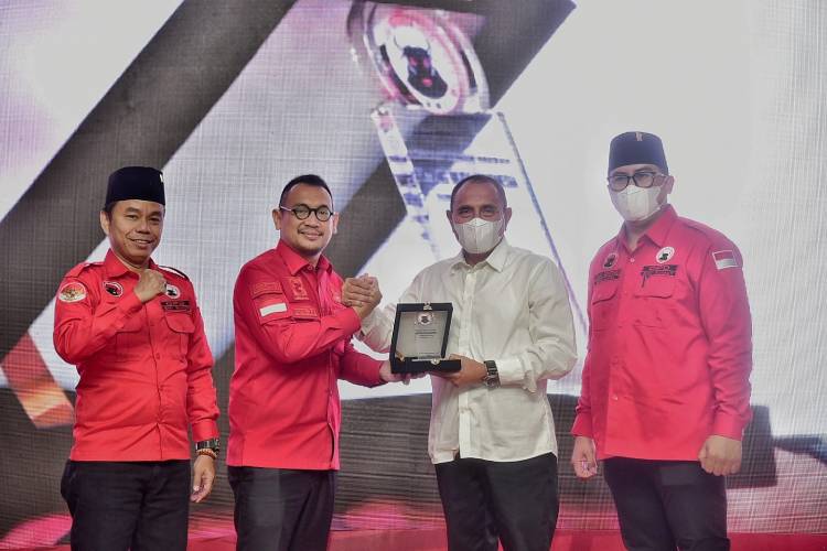 Pidato Kebangsaan di Pelantikan BMI,  Edy Rahmayadi Ajak Semua Pihak Bersatu Bangun Sumut