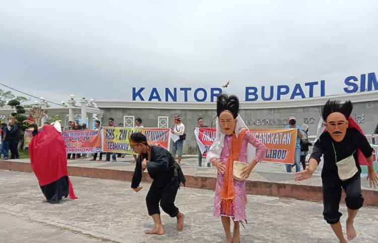 FPPR Unjuk Rasa di Simalungun Minta Pengangkatan Direksi PDAM Tirtalihou Ditinjau Ulang