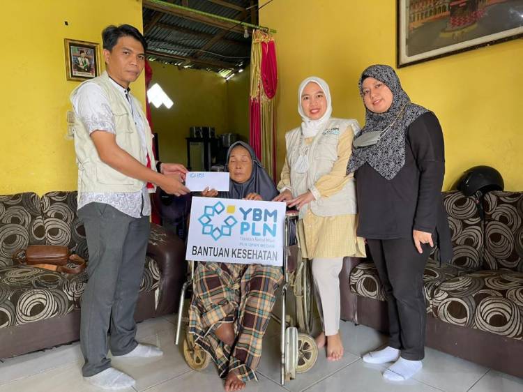 YBM PLN UPHK Medan Salurkan Bantuan Kepada Dhuafa Penyandang Disabilitas