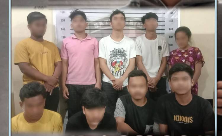 Polsek Percut Seituan Ringkus 9 Sindikat Curanmor dan Penadah