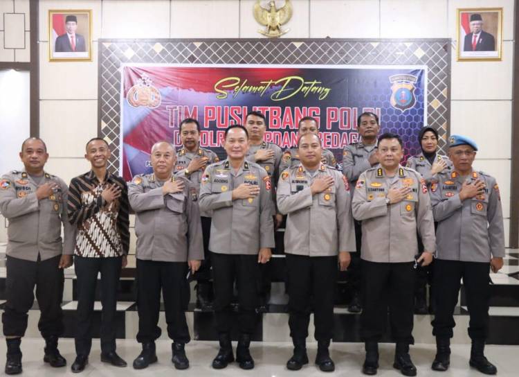Kapolres Sergai Terima Kunjungan Tim Puslitbang Polri