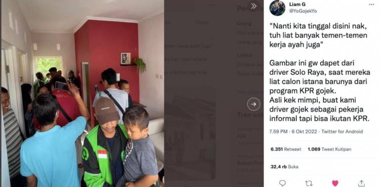 Lagi Viral Nih!! Senangnya Babang Gojek Punya Rumah Berkat KPR BTN