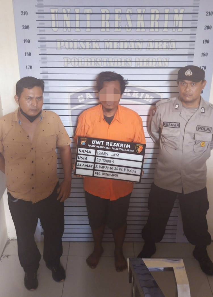Polsek Medan Area Ringkus Pelaku Pencurian TV di Pos Ronda