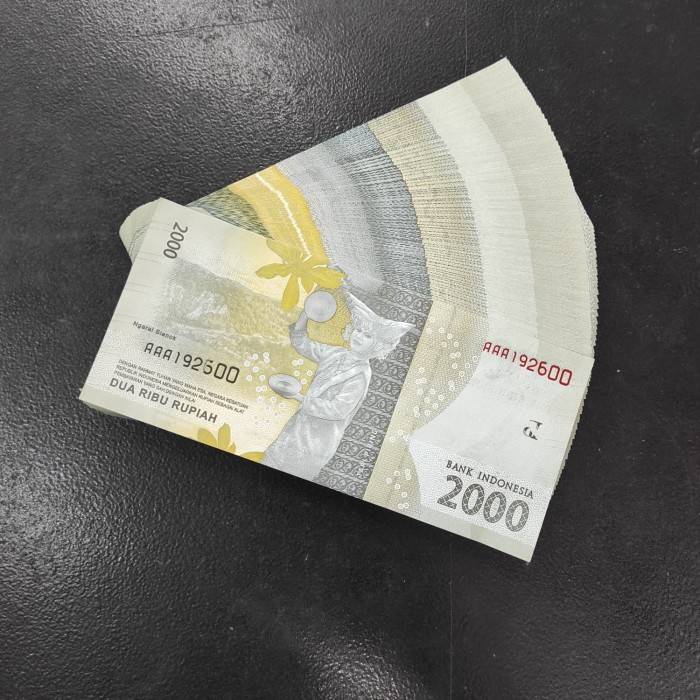 BI Edarkan 2,25 Juta Lembar Uang Baru TE 2022 Pecahan Rp2.000