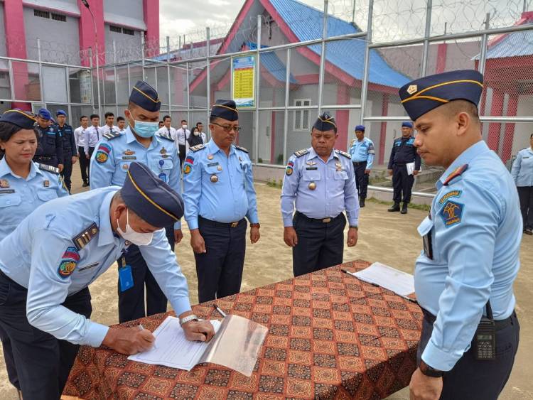Jelang Pemilu, Rutan Kabanjahe Adakan Ikrar Netralitas