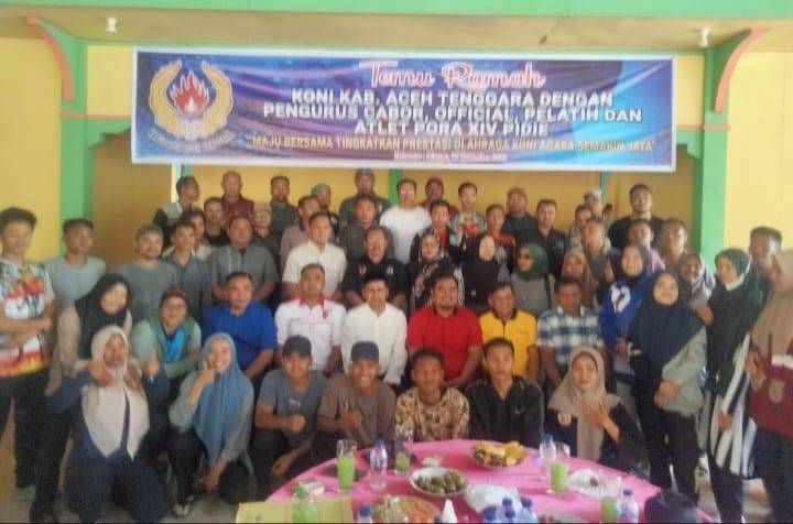 KONI Agara Temu Ramah dengan Pengurus Cabor dan Atlit PORA XIV Pidie