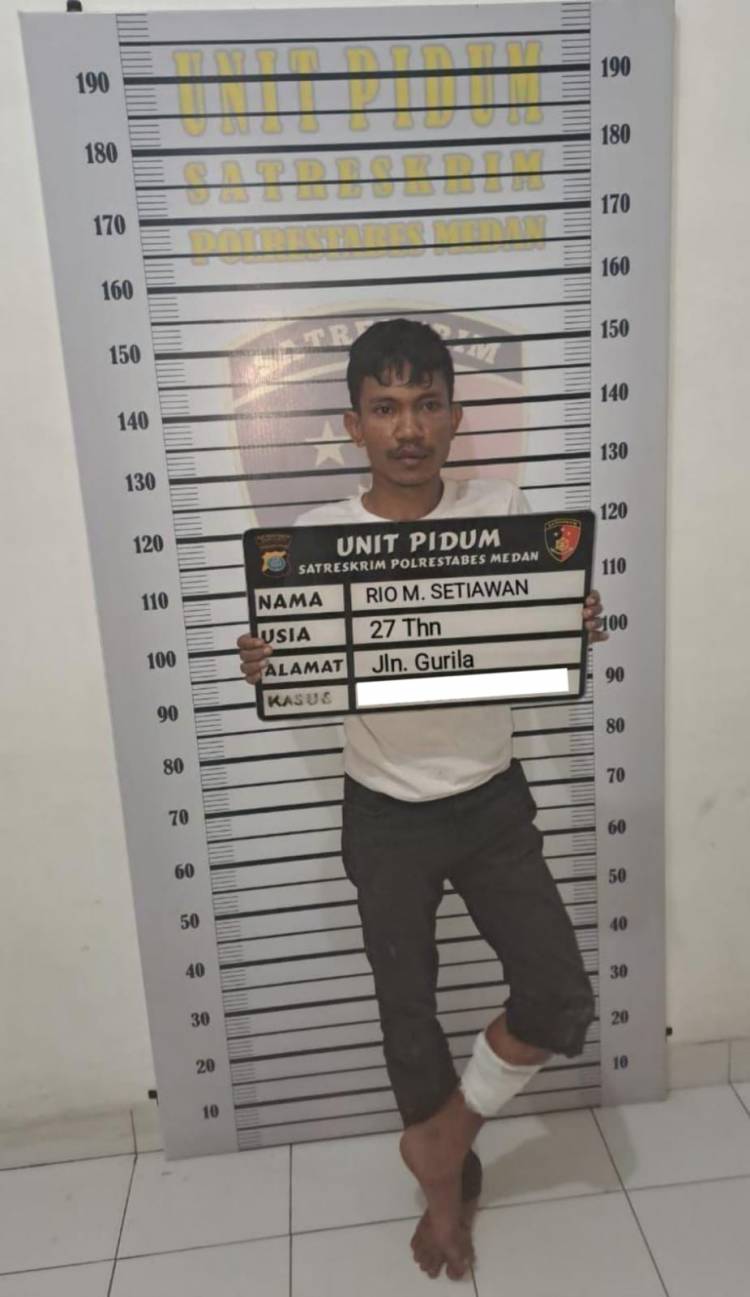 Sat Reskrim Polrestabes Medan Tembak Bandit Jalanan