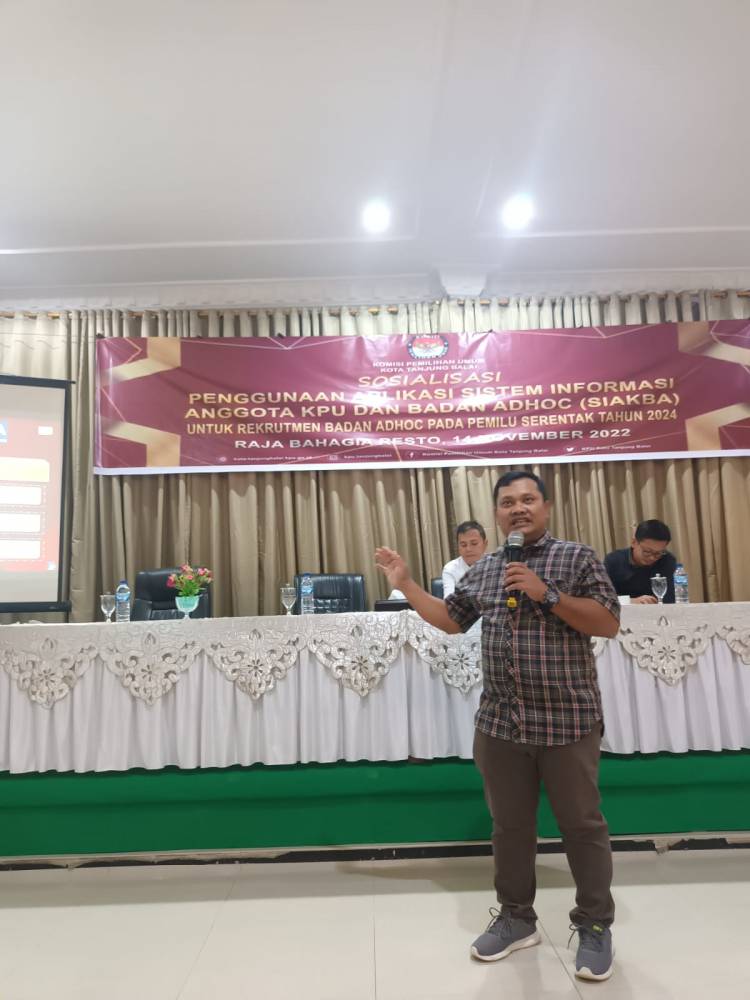 KPU Tanjungbalai Sosialisasikan Aplikasi SIAKBA