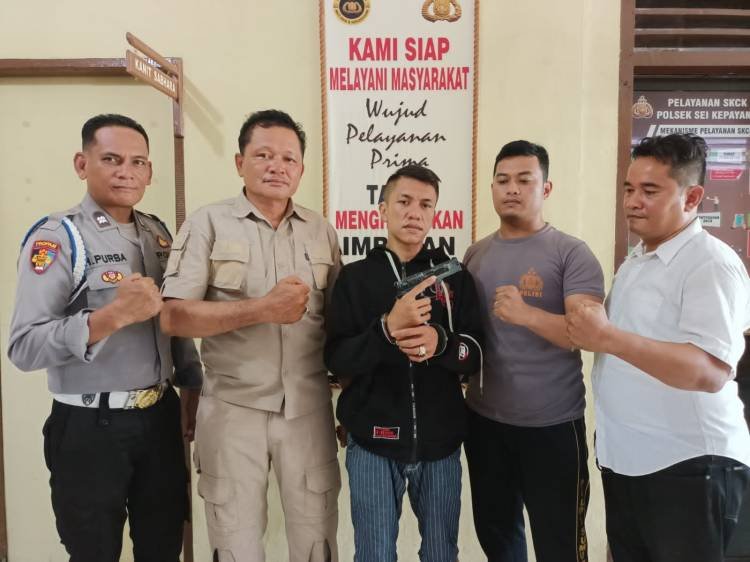 Polsek Sei Kelayang Asahan Ungkap Kasus Pencurian Dengan Senjata Api