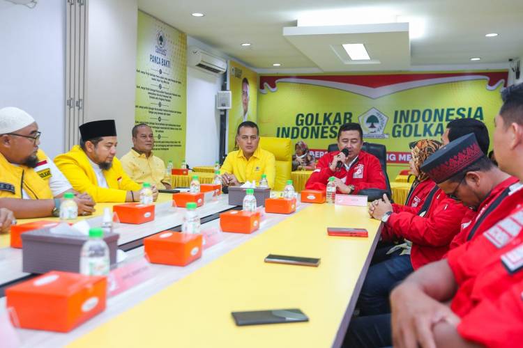 PSI Kunjungi Kantor Golkar Sumut, Ijeck: Semoga Ini Jadi Semangat Politik Golkar
