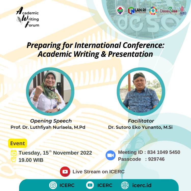 Menjelang Konferensi Internasional Pemberdayaan Masyarakat Desa, Kepala BPSDM-PMDDTT Inisiasi Academic Writing Forum