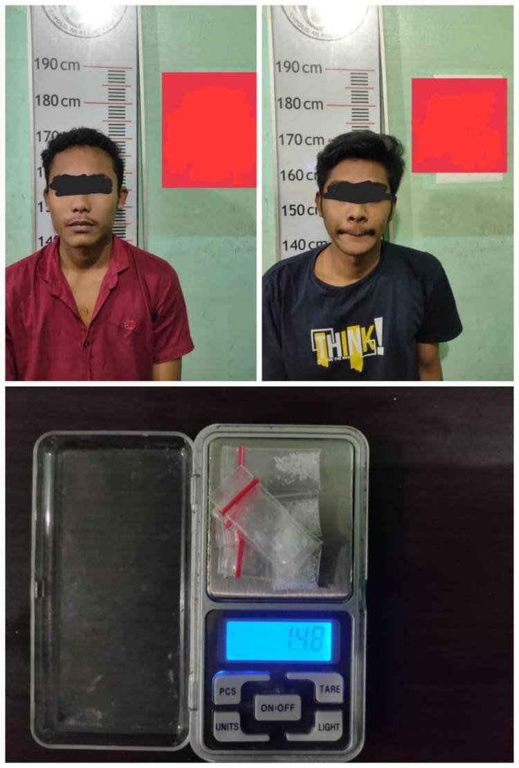 Sat Res Narkoba Polres Langkat Tangkap Dua Terduga Pengedar Sabu
