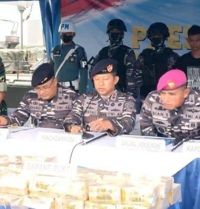 TNI AL Gagalkan Penyelundupan Sabu Asal Thailand