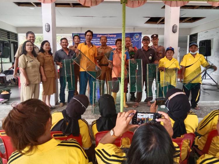 Dinas Ketapang Simalungun Gelar Bimbingan Usaha Pengolahan Ikan Red Devil di Tigaras