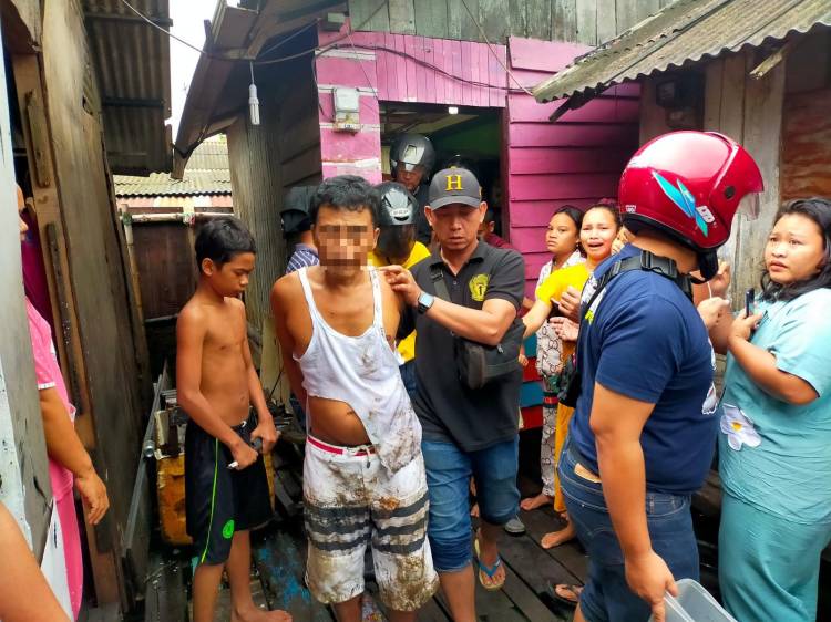 Polisi Gerebek "Warung Sabu" Kampung Kolam Belawan, 9 Pria Diringkus