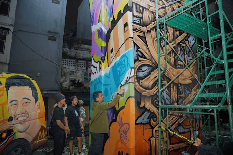 &lsquo;Corat-coret&rsquo; Bikin Cantik Medan di Festival Mural dan Graffiti 2022