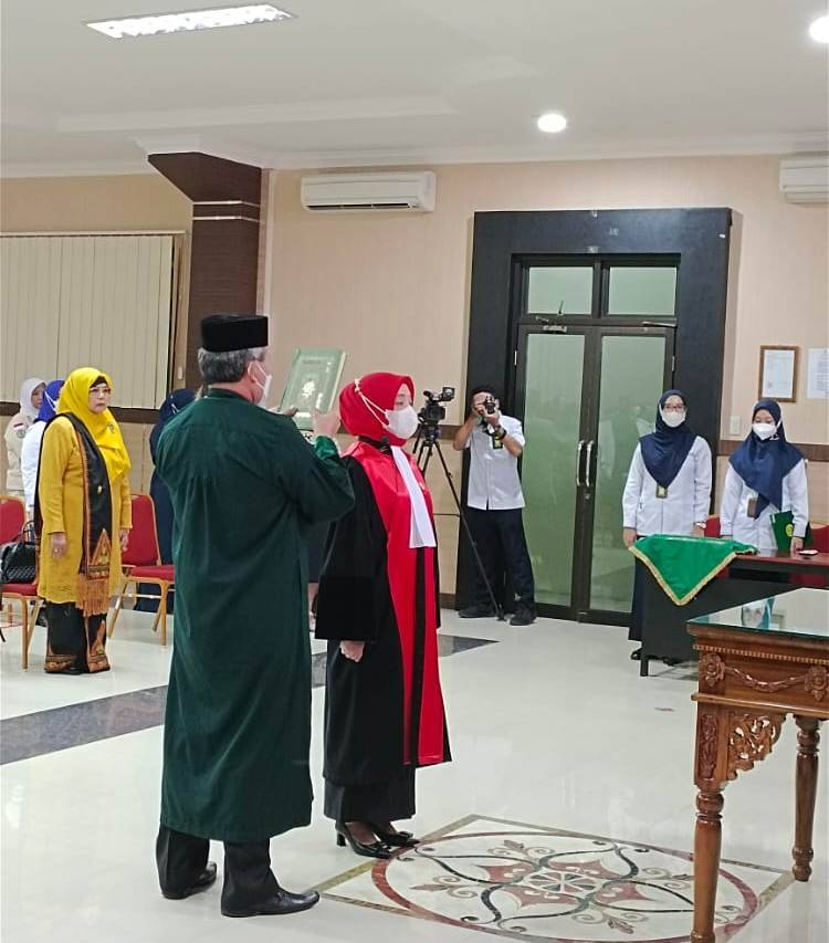 Ketua PT Medan Lantik Cut Carnelia sebagai Ketua PN Tebingtinggi