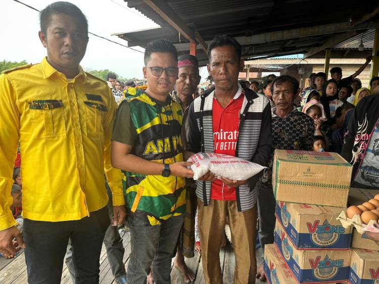 AMPG Labura Bantu Korban Kebakaran di Simandulang Labura