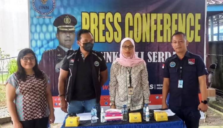 Sepanjang 2022, BNNK Deliserdang Ungkap 3 Kasus, Sita 1 Ons Lebih Sabu dan 4.955 Butir Ekstasi