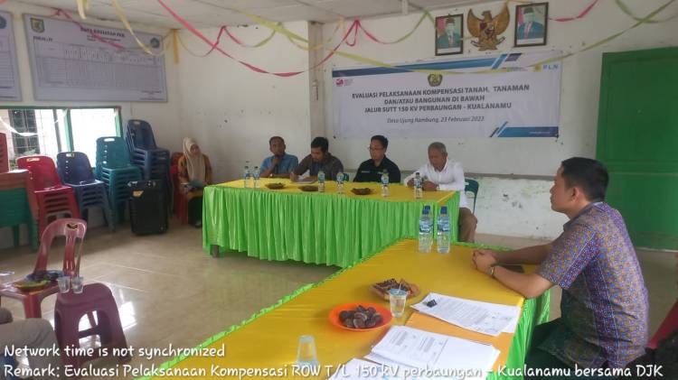PLN Monitoring Evaluasi Kompensasi ROW Jalur SUTT 150 kV Perbaungan-Kualanamu