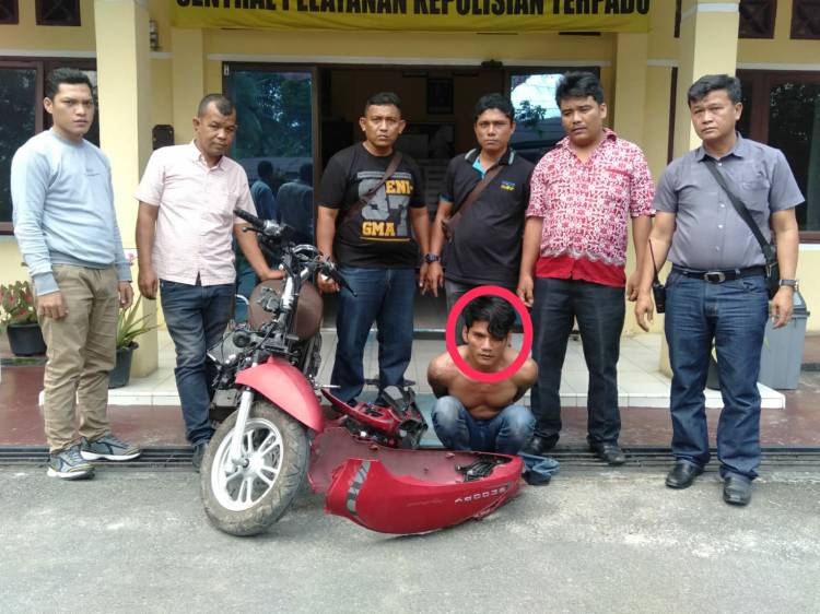 Curi Sepeda Motor dari Teras Rumah, Ucok Dibekuk Polisi di Siantar