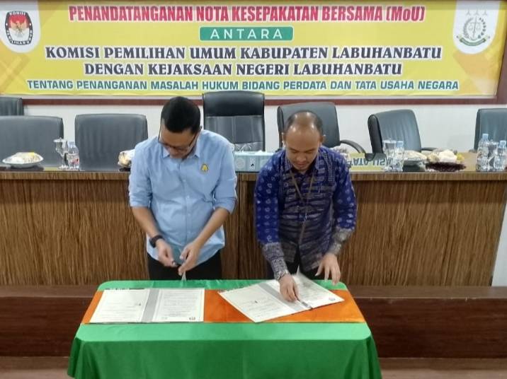 KPUD Labuhanbatu dan Kejari Jalin Kerjasama Bidang Perdata dan TUN