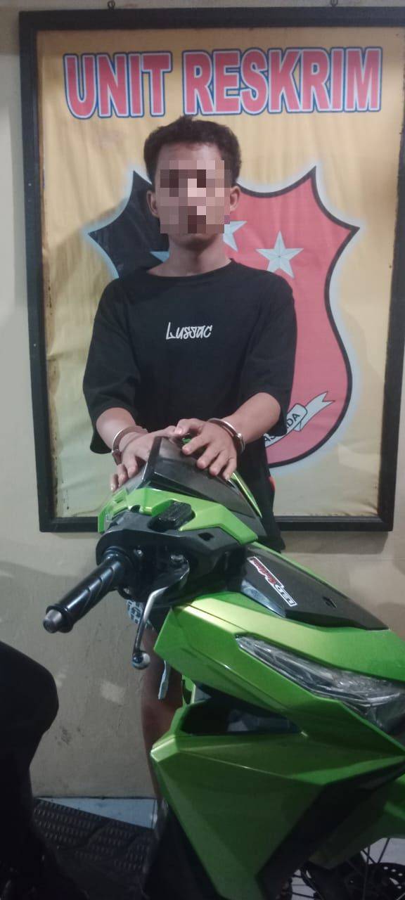 Dua Pekan Buron, Pelaku Curanmor Ditangkap Personel Polsek Binjai Kota
