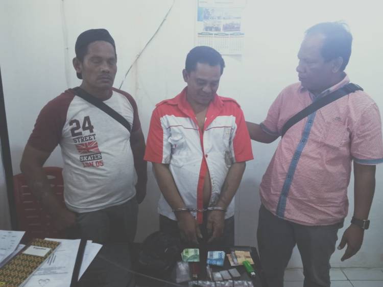 Polsek Kualuh Hilir Ringkus Seorang Pengedar Sabu di Leidong