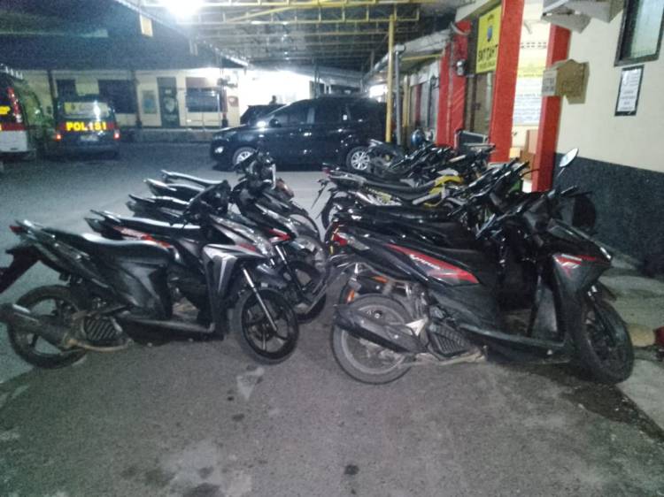 Polres Binjai Amankan 22 Terduga Geng Motor dan Sita Belasan Sepedamotor