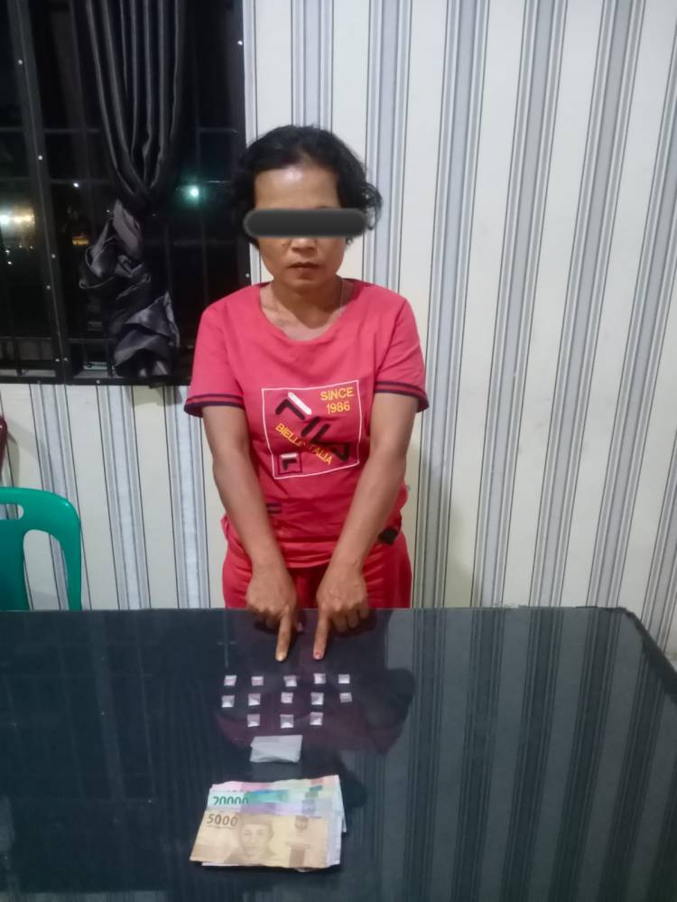 Jual Sabu di Karo, Wanita Paruh Baya Diringkus