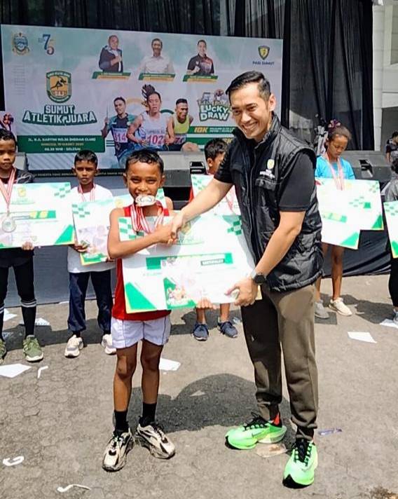 Brando Siswa SD Simalungun Rebut Juara 1 Lari Maraton Sumut Atletik Juara