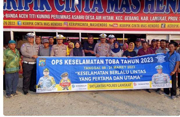 Sat Lantas Polres Langkat Sosialisasi Disiplin Berlalu Lintas di Langkat Indah