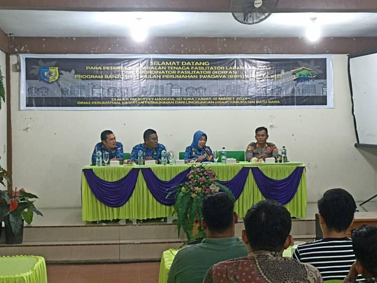 Dinas Perkim Beri Pembekalan Tenaga Fasilitator Lapangan Program BSPS