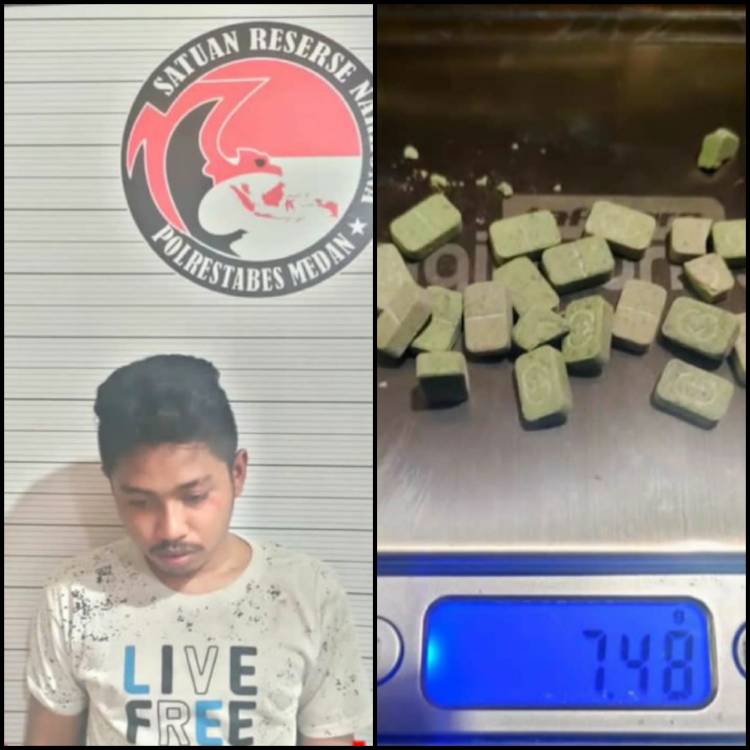 Terduga Pengedar Ekstasi Dibekuk Polisi