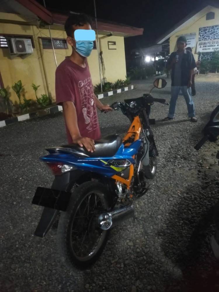 Razia di Jalinsum Gebang, Polisi Sita 4 Sepeda Motor Diduga akan Balap Liar