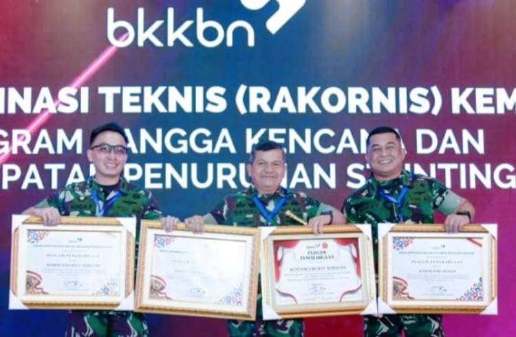 Turunkan Stunting di Deliserdang, Dandim 0204 Terima Penghargaan dari BKKBN