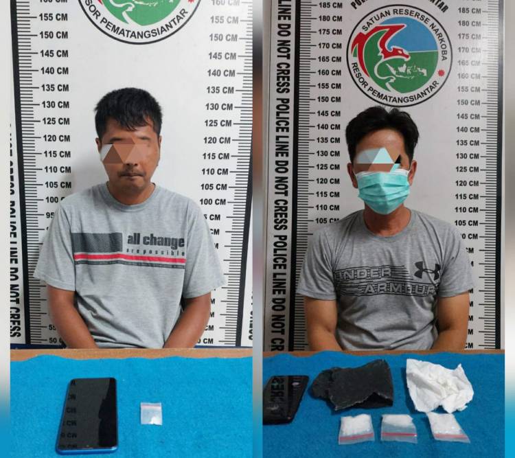 Tersangkut Peredaran Narkoba, 2 Pria Dibekuk Polisi di Siantar Utara